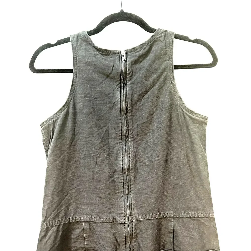 Everlane The Fatigue Barrel Jumpsuit Sleveless Crop Wide Leg Black Women 0 NWT